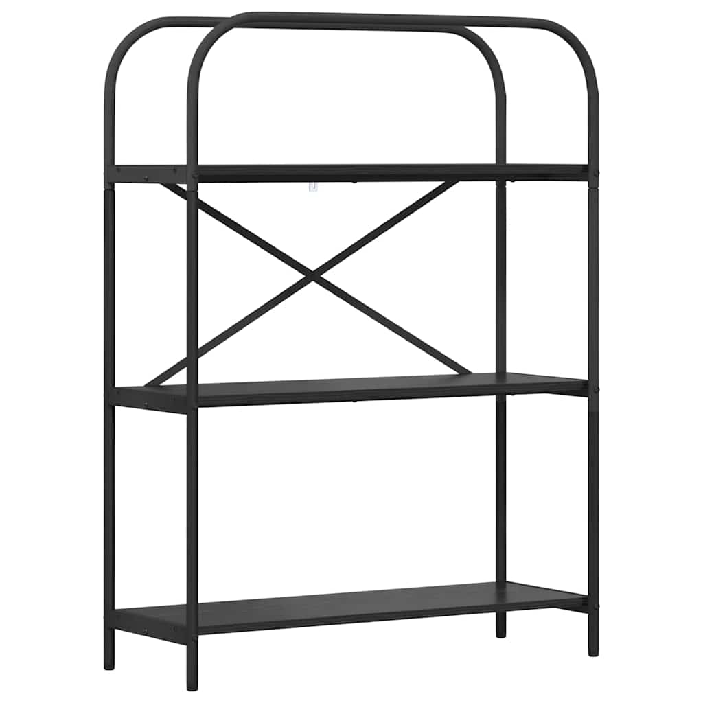 Grāmatu plaukts Melnais ozols 80 x 30 x 109 cm Inženierijas koksne