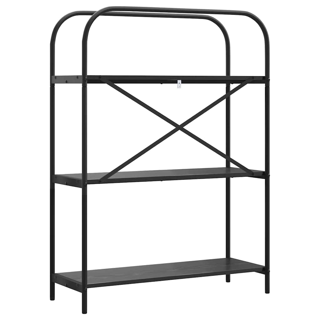 Grāmatu plaukts Melnais ozols 80 x 30 x 109 cm Inženierijas koksne