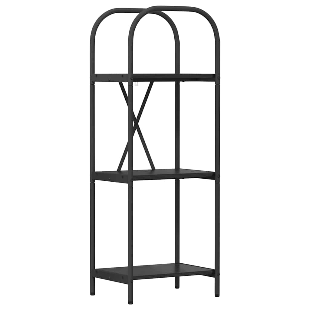 Grāmatu plaukts Melnā ozola krāsā 40 x 30 x 109 cm Apstrādāta koksne