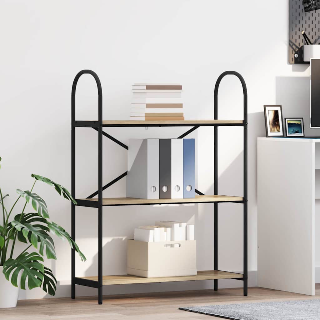Bookcase Sonoma Oak 80 x 30 x 109 cm Engineered wood