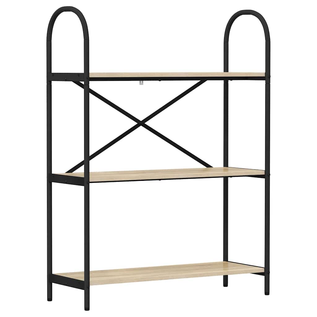 Bookcase Sonoma Oak 80 x 30 x 109 cm Engineered wood