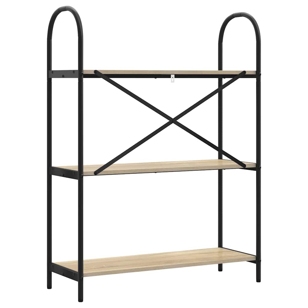 Bookcase Sonoma Oak 80 x 30 x 109 cm Engineered wood