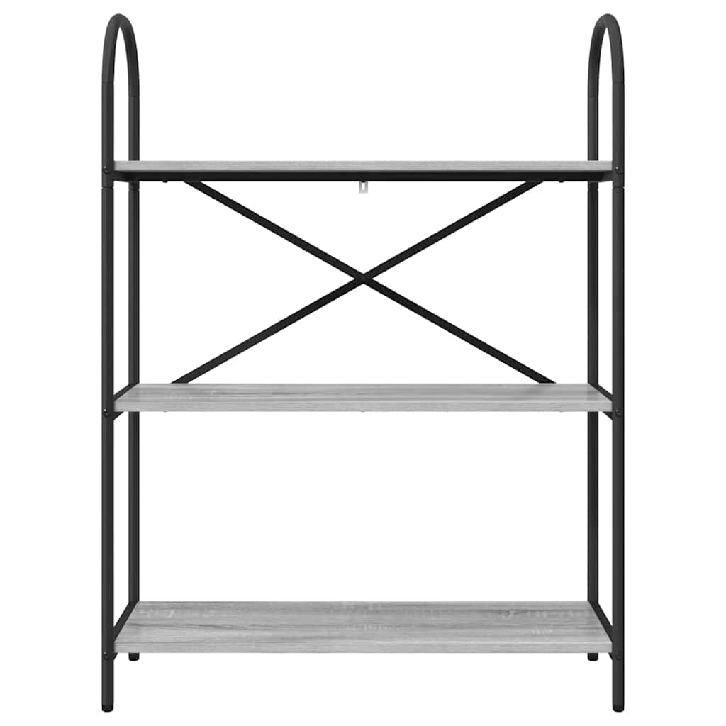 Grāmatu plaukts Pelēks Sonoma 80 x 30 x 109 cm Inženierijas koks
