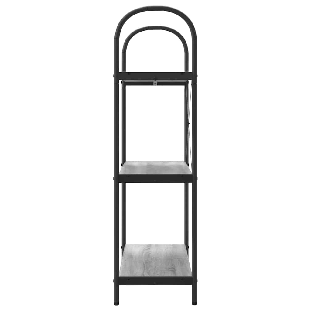 Grāmatu plaukts Pelēks Sonoma 80 x 30 x 109 cm Inženierijas koks