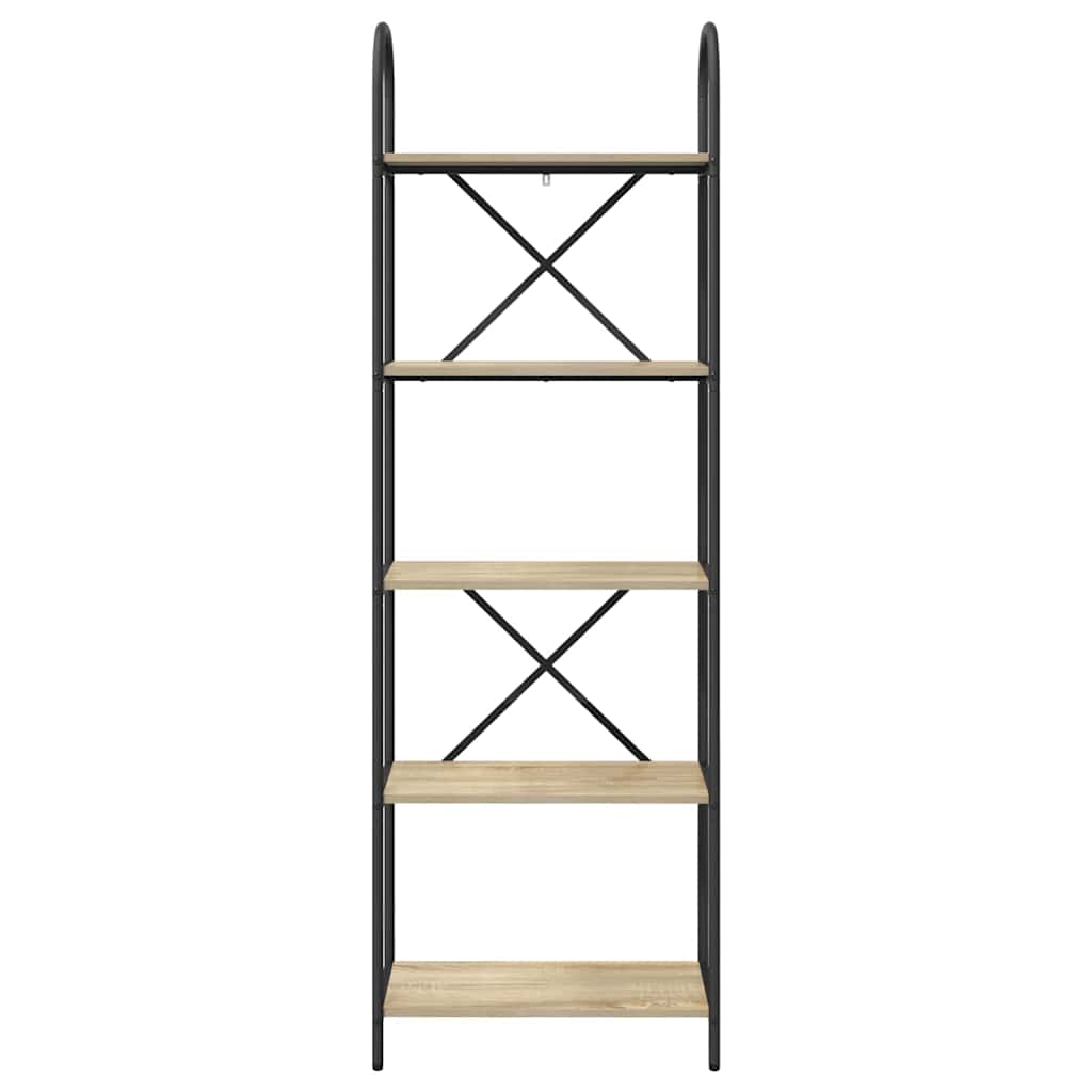 Bookcase Sonoma Oak 60 x 30 x 183 cm Engineered Wood