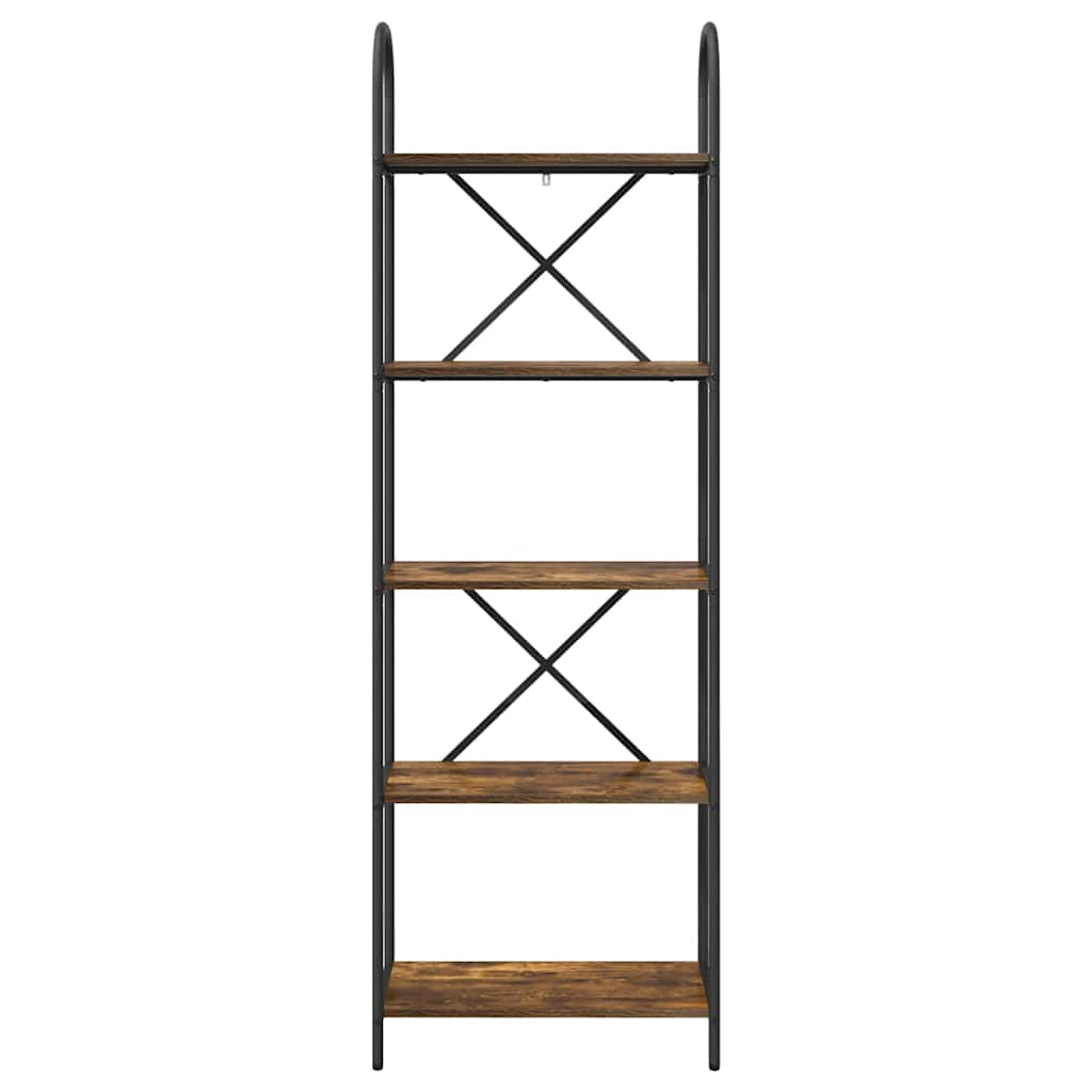 Bookshelf Smoked oak 60 x 30 x 183 cm Engineered wood