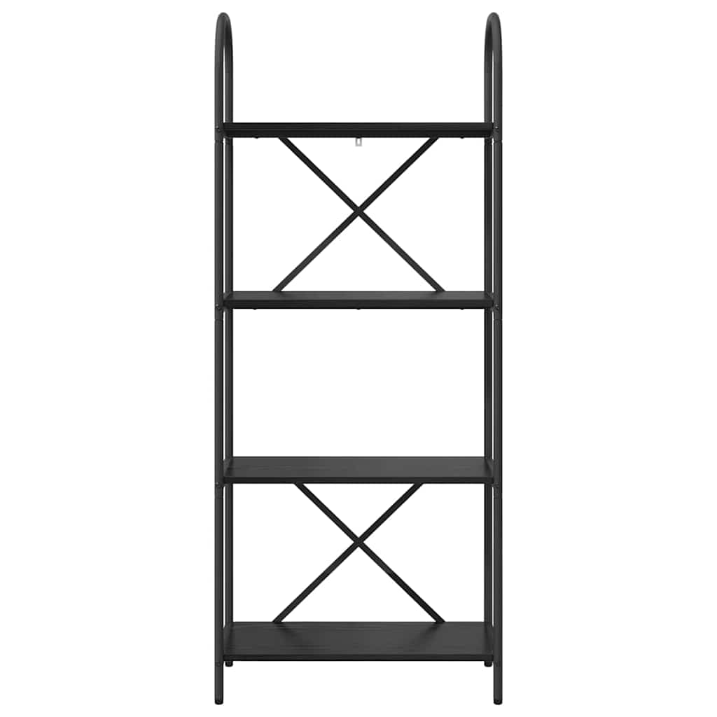 Grāmatu plaukts Melns ozols 60 x 30 x 146 cm Apstrādāta koksne