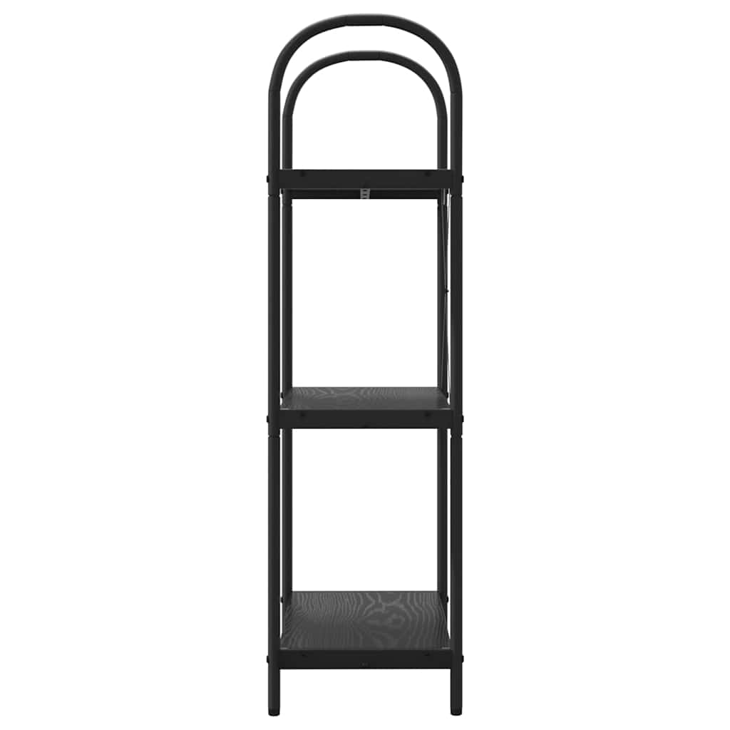 Bookcase Black oak 60 x 30 x 109 cm Engineered wood