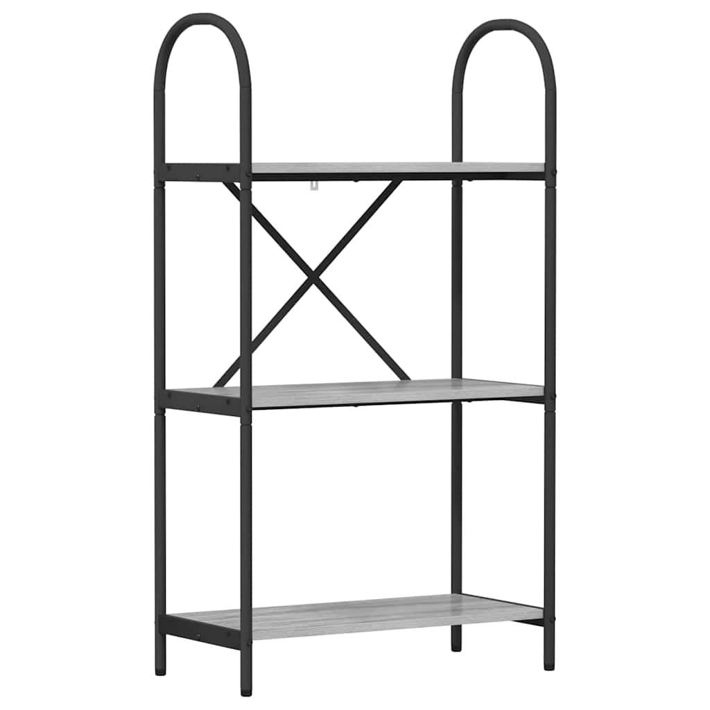 Grāmatu plaukts Pelēks Sonoma 60 x 30 x 109 cm Apstrādāta koksne