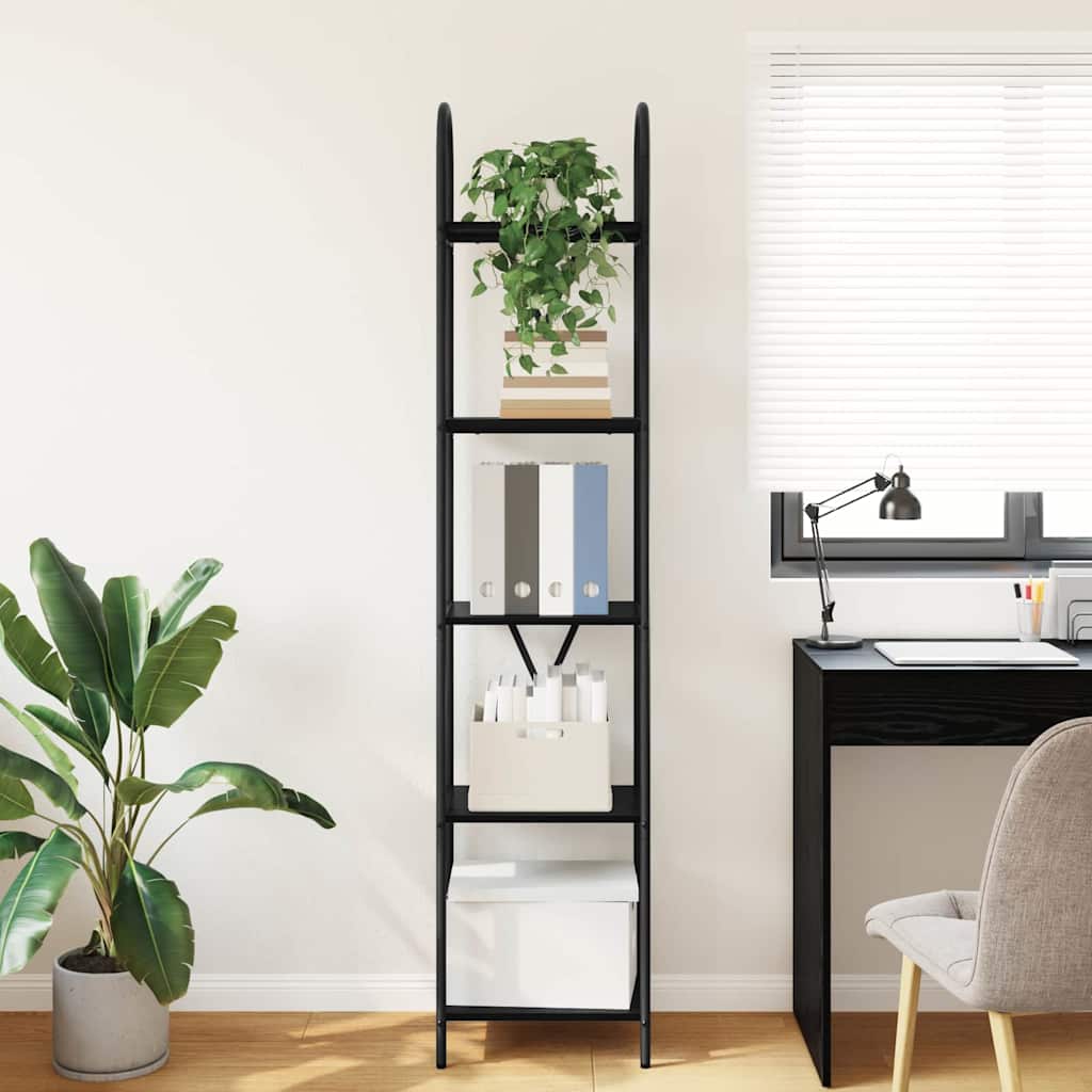 Bookcase Black oak 40 x 30 x 183 cm Engineered wood