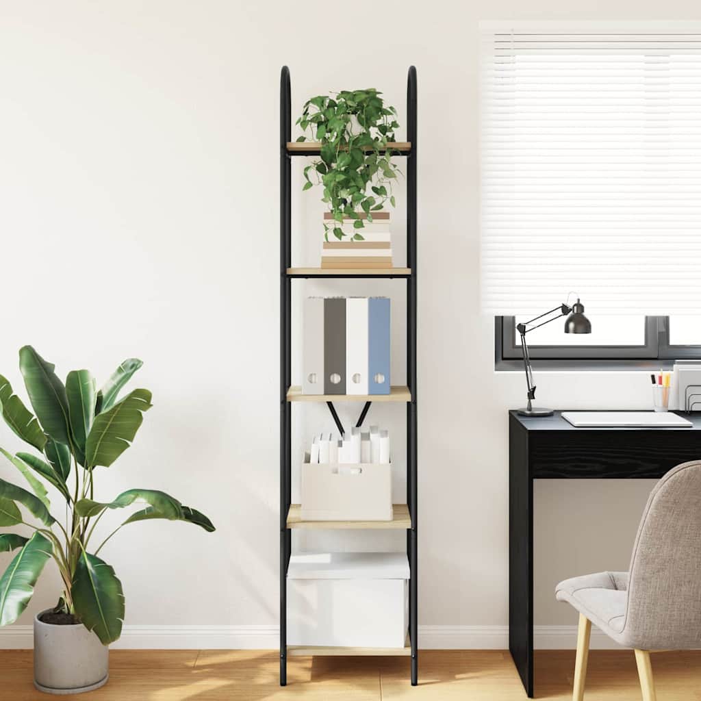 Bookcase Sonoma Oak 40 x 30 x 183 cm Engineered Wood