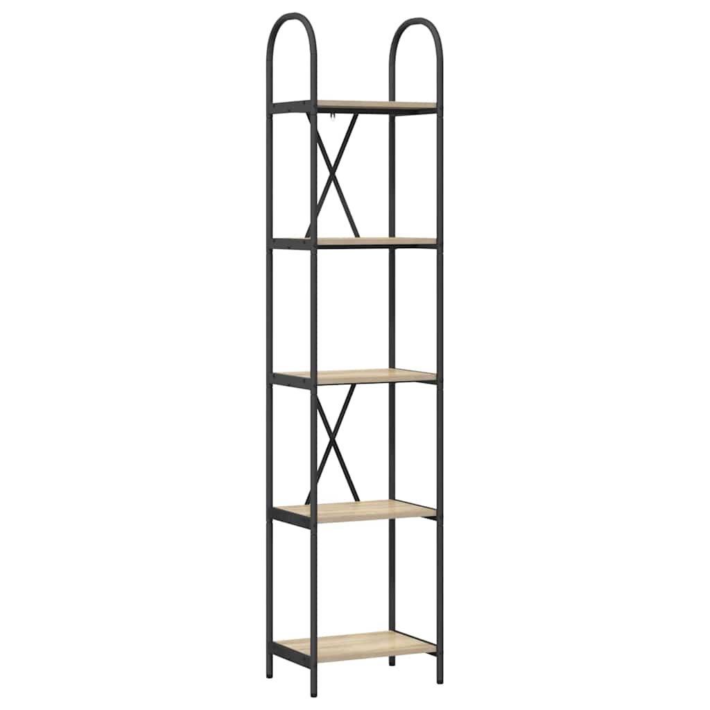 Bookcase Sonoma Oak 40 x 30 x 183 cm Engineered Wood