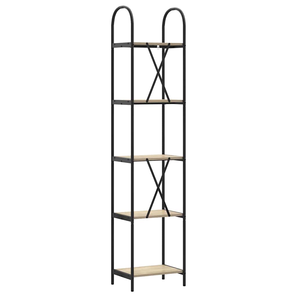 Bookcase Sonoma Oak 40 x 30 x 183 cm Engineered Wood