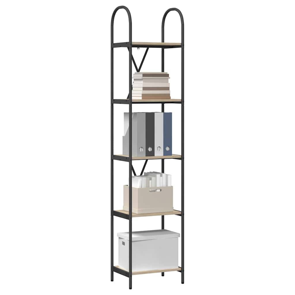 Bookcase Sonoma Oak 40 x 30 x 183 cm Engineered Wood