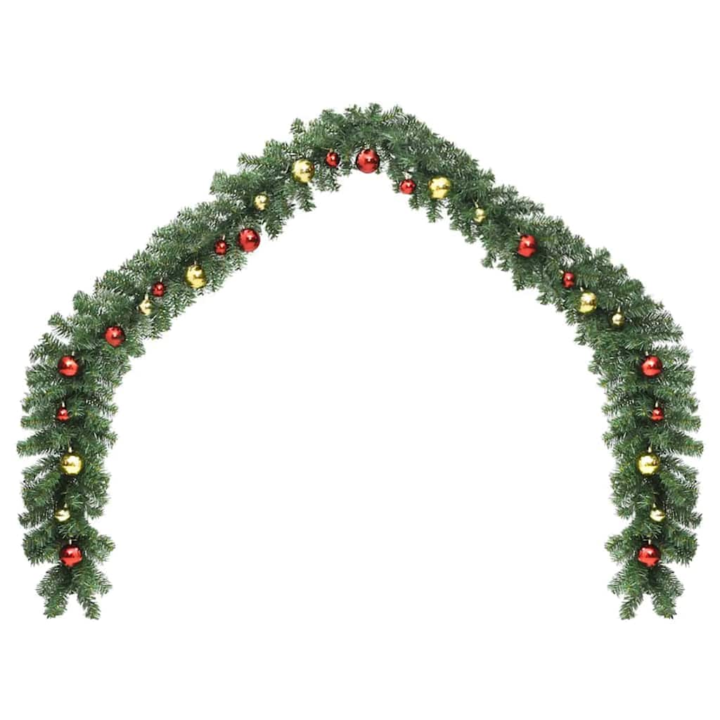 Kalėdinė girlanda su 600 LED 2 pcs Žalia PVC
