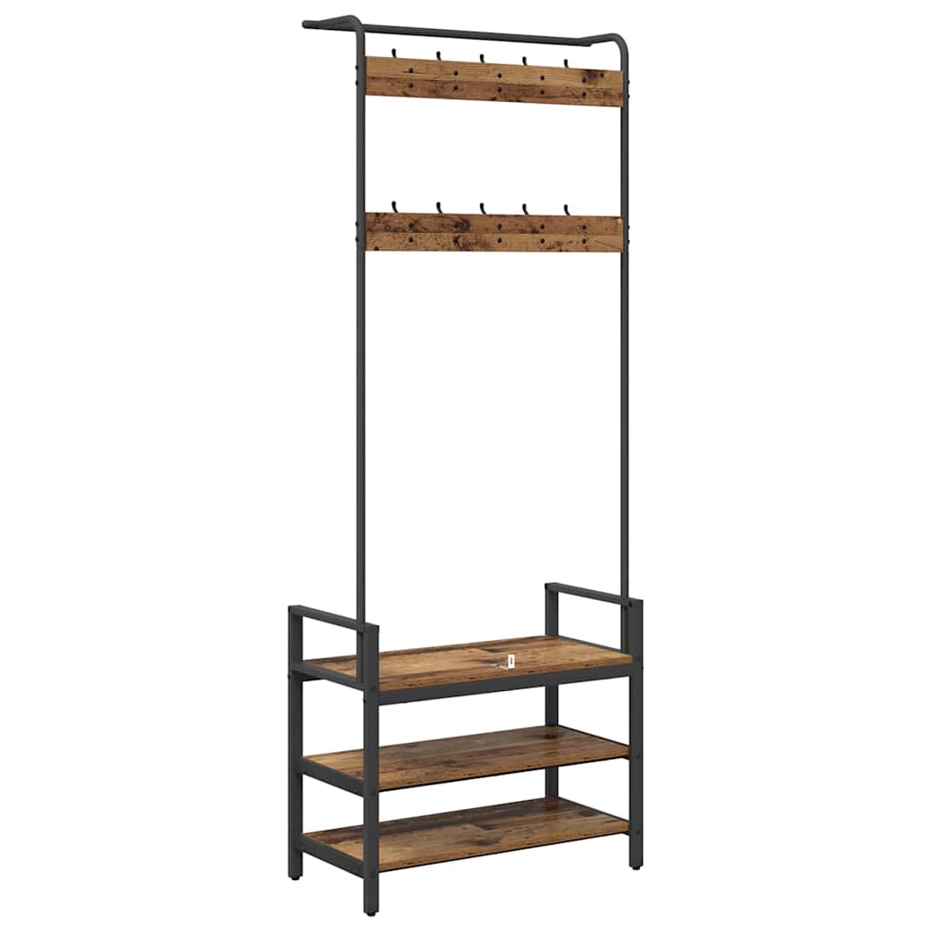 Paltas su lentyna Senas medis 75 x 34 x 184 cm Apdirbta mediena