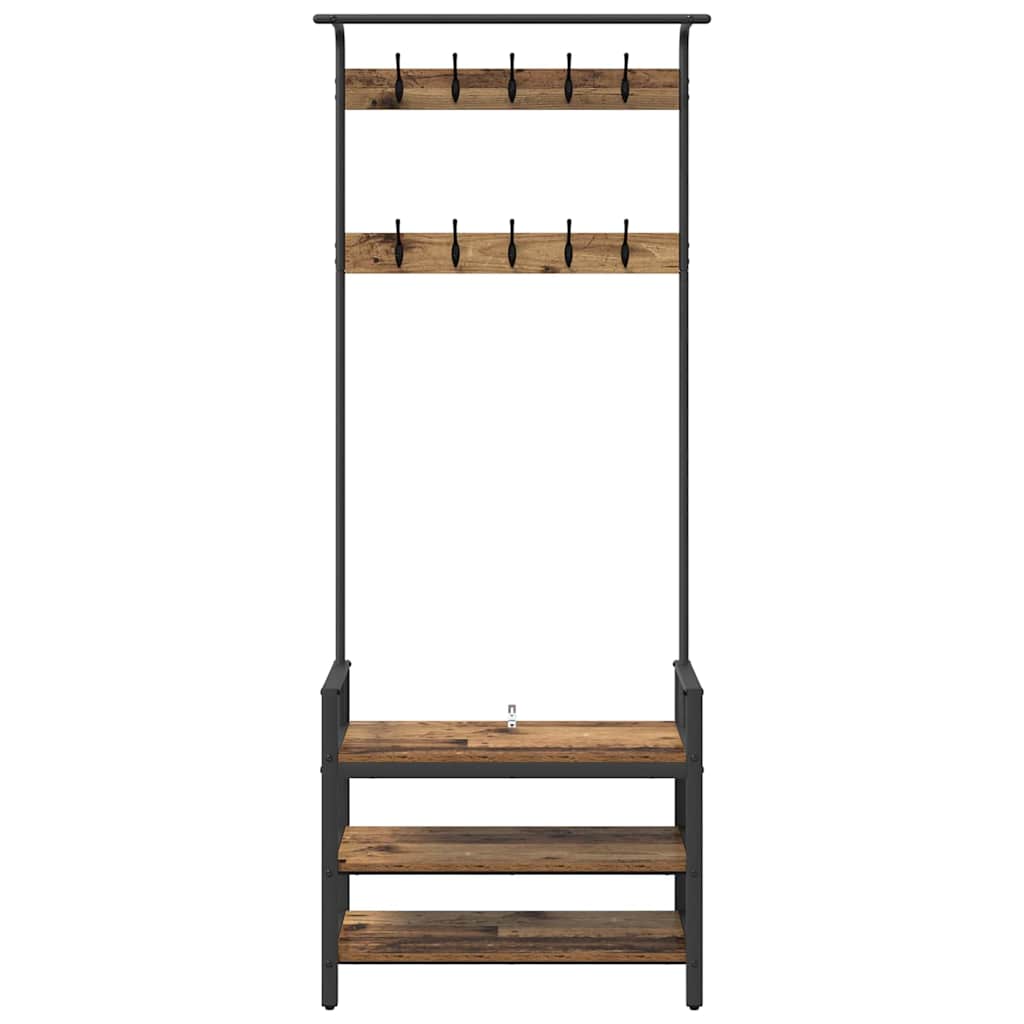 Paltas su lentyna Senas medis 75 x 34 x 184 cm Apdirbta mediena