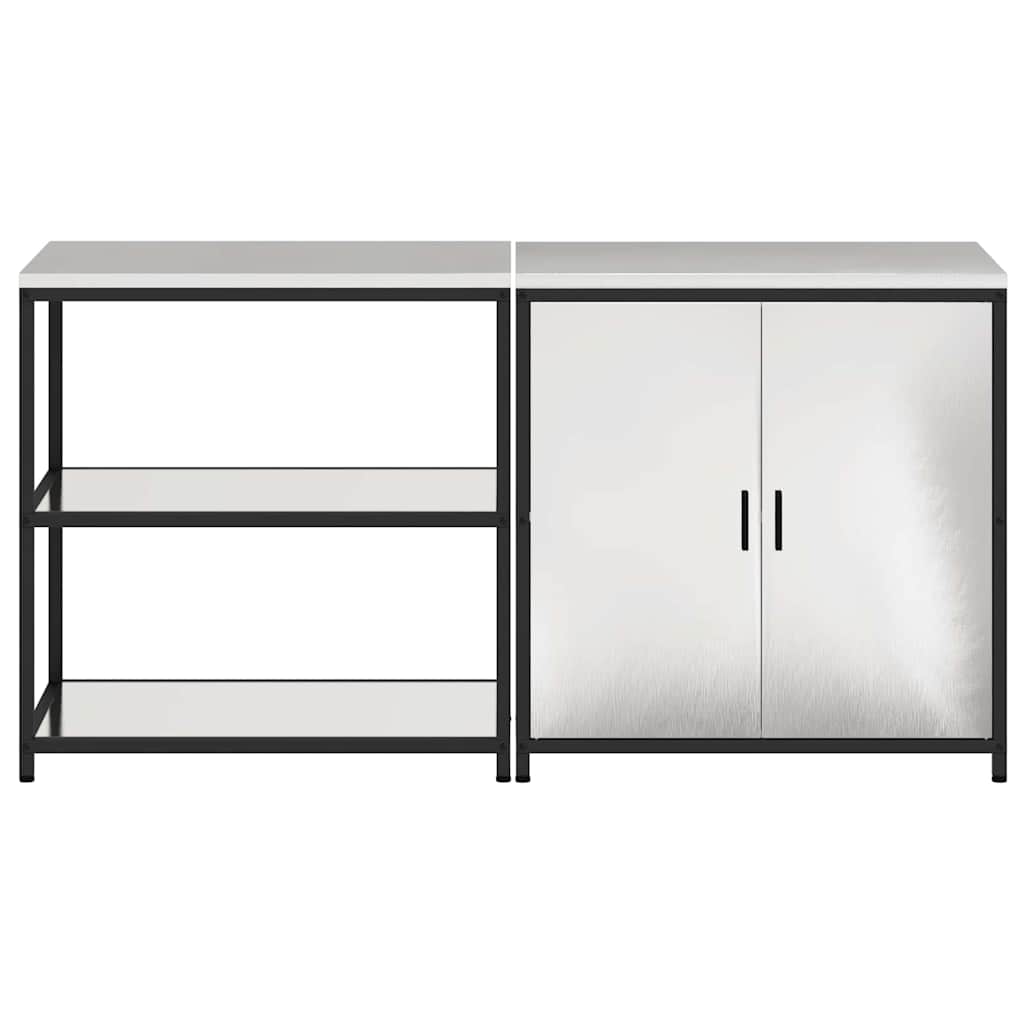 Virtuvės saugojimo rinkinys 2 pcs Sidabro Nerūdijantis Plienas