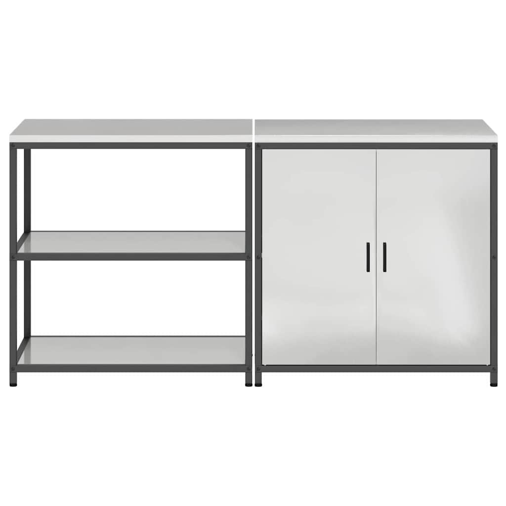 Virtuvės saugojimo rinkinys 2 pcs Sidabro Cinkuota plienas