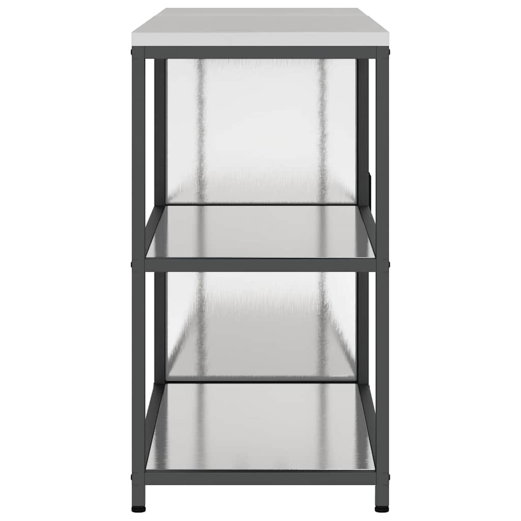 Virtuvės saugojimo rinkinys 2 pcs Sidabrinė 150 x 50 x 92 cm