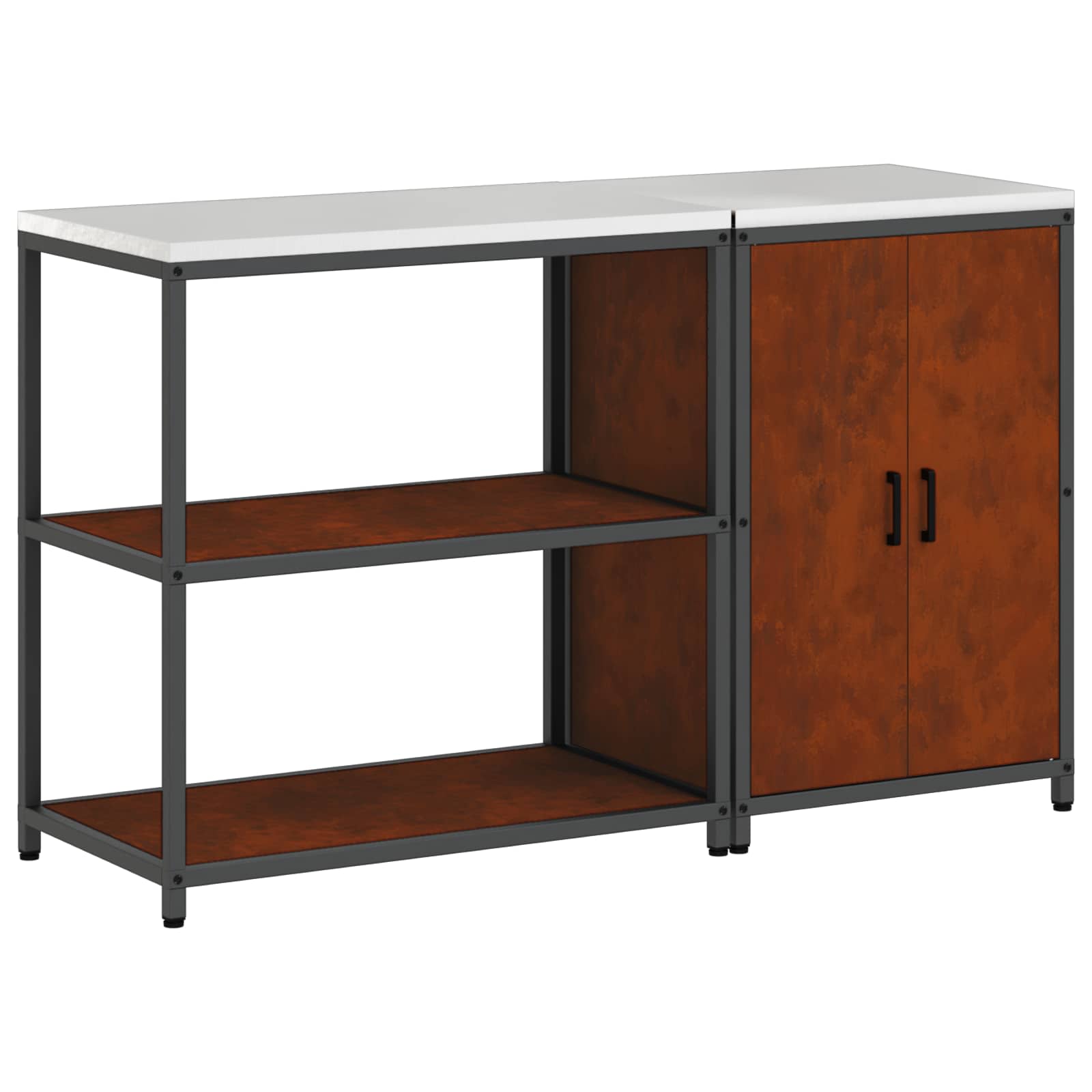 Kitchen storage set 2 pcs Rusty 150 x 50 x 92 cm