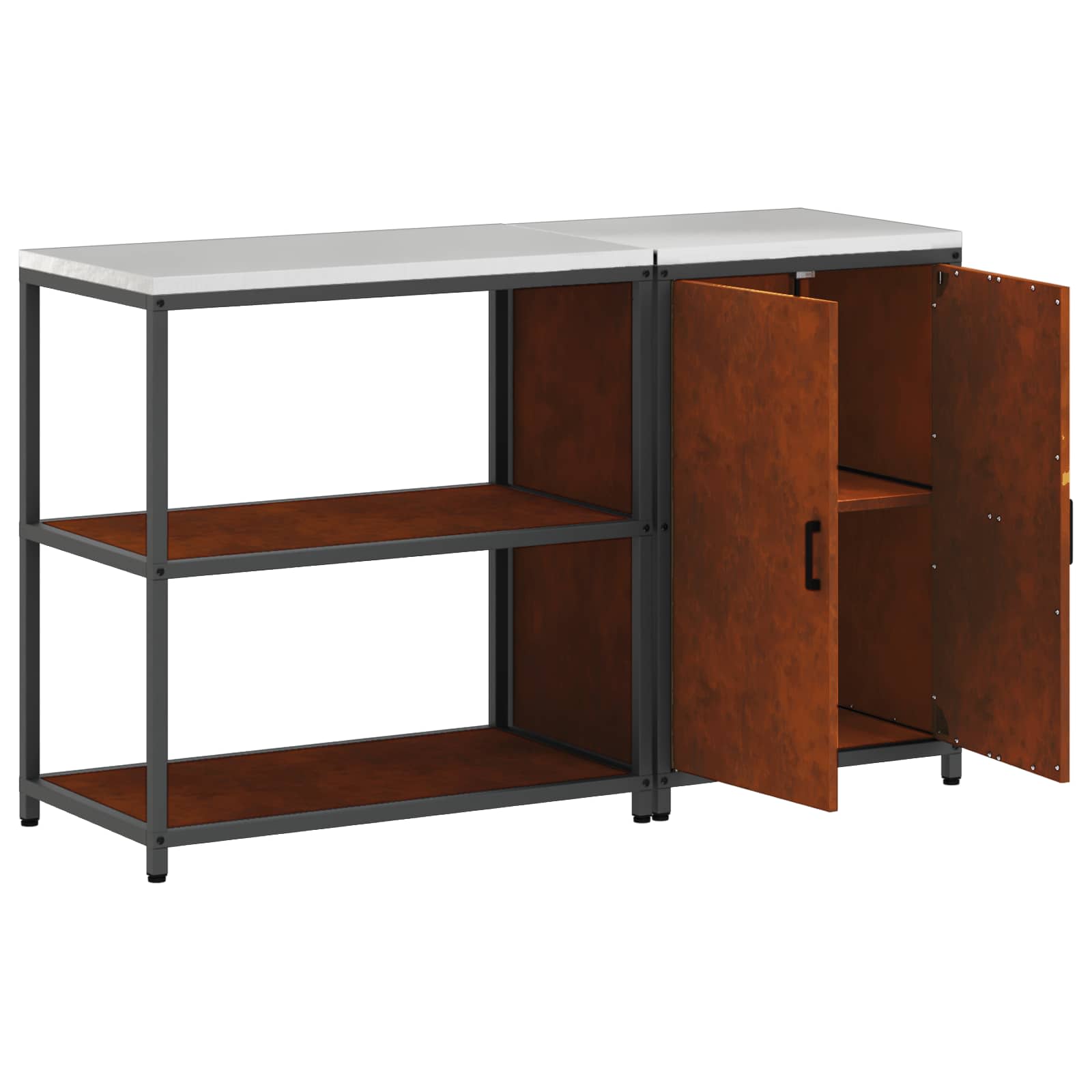 Kitchen storage set 2 pcs Rusty 150 x 50 x 92 cm