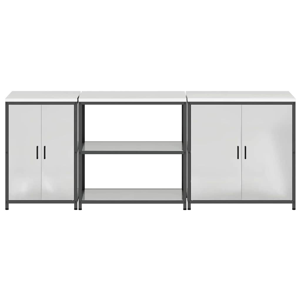 Virtuves uzglabāšanas komplekts 3 gab. Sudraba 210 x 50 x 92 cm