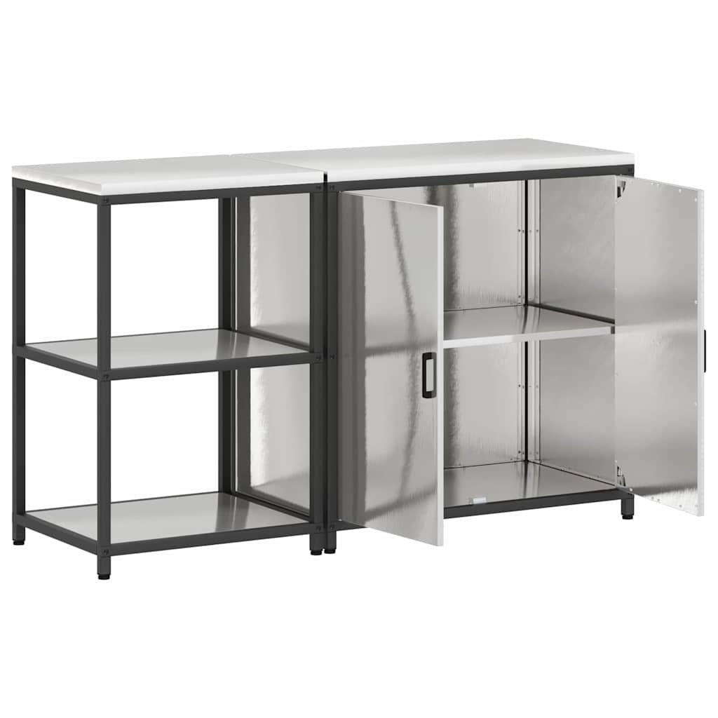 Virtuvės saugojimo rinkinys 2 pcs Sidabro Nerūdijantis Plienas