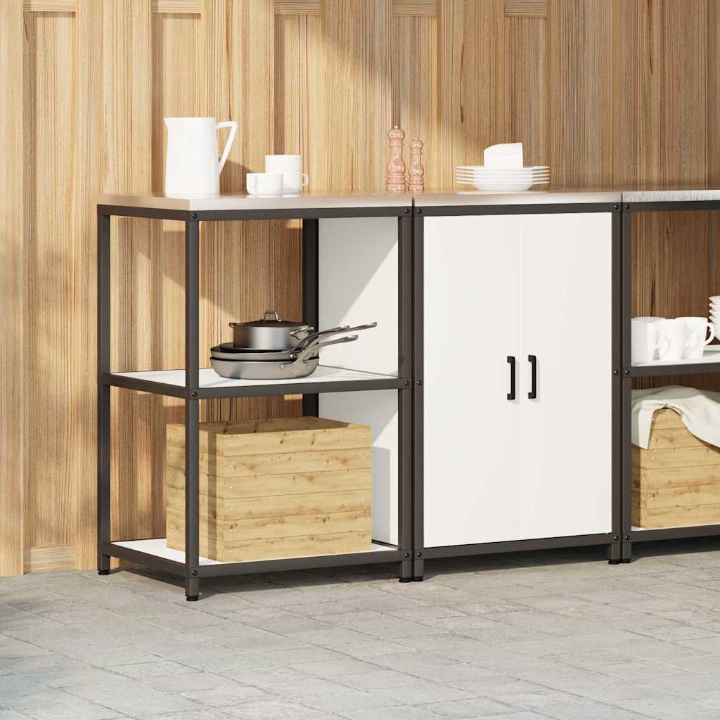 Virtuvės saugojimo rinkinys 2 pcs Balta 120 x 50 x 92 cm