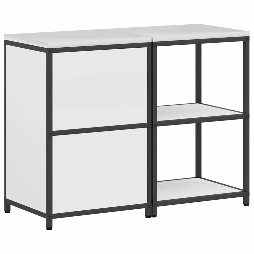 Virtuvės saugojimo rinkinys 2 pcs Balta 120 x 50 x 92 cm