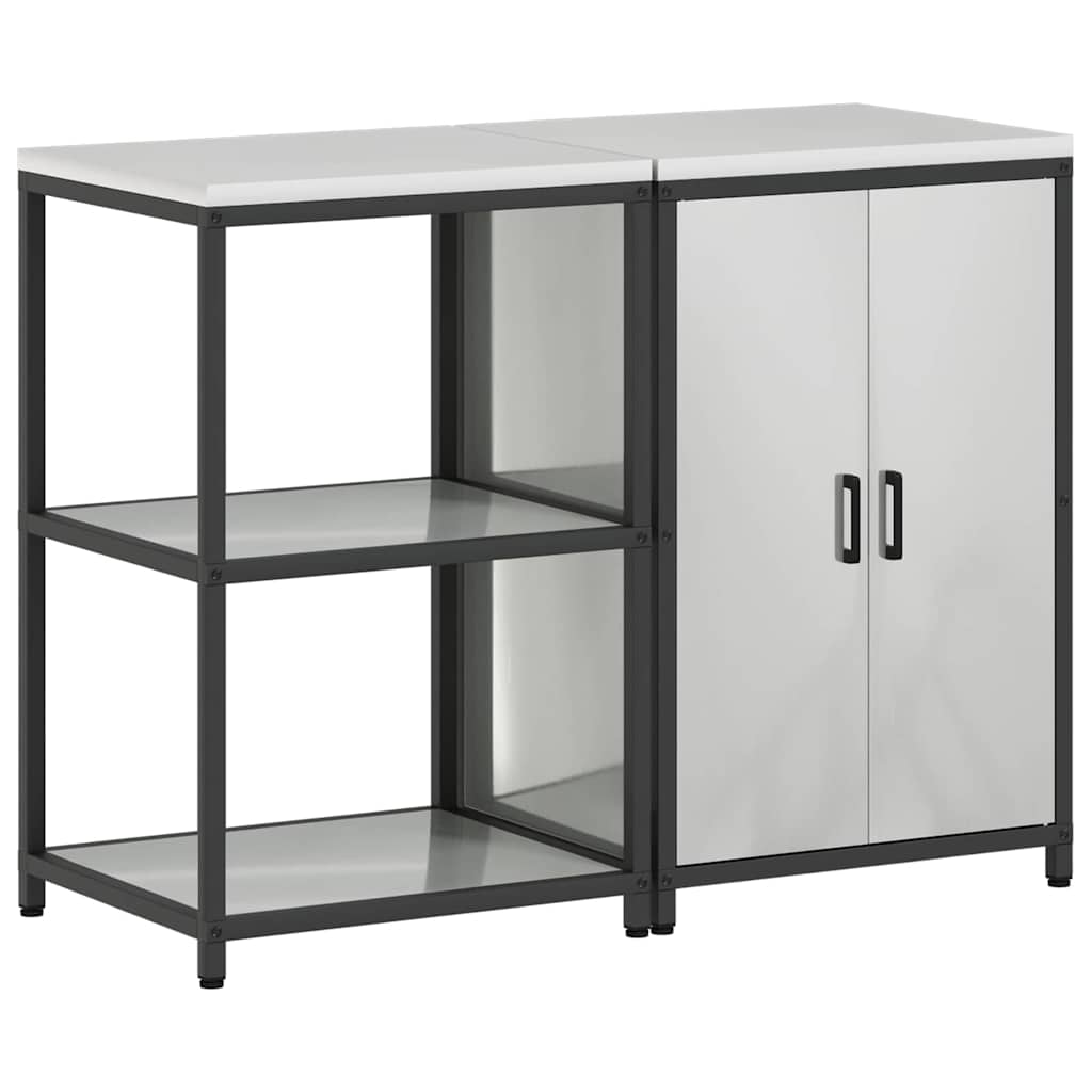 Virtuves uzglabāšanas komplekts 2 gab Sudraba 120 x 50 x 92 cm