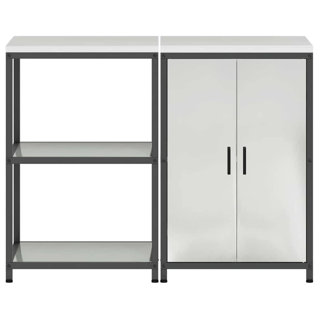 Virtuves uzglabāšanas komplekts 2 gab Sudraba 120 x 50 x 92 cm