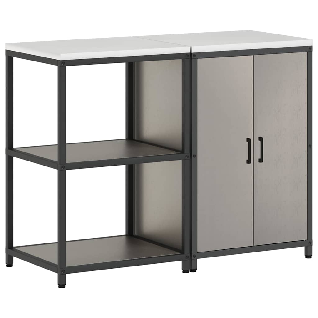 Virtuvės saugojimo rinkinys 2 pcs Rūdijanti 120 x 50 x 92 cm