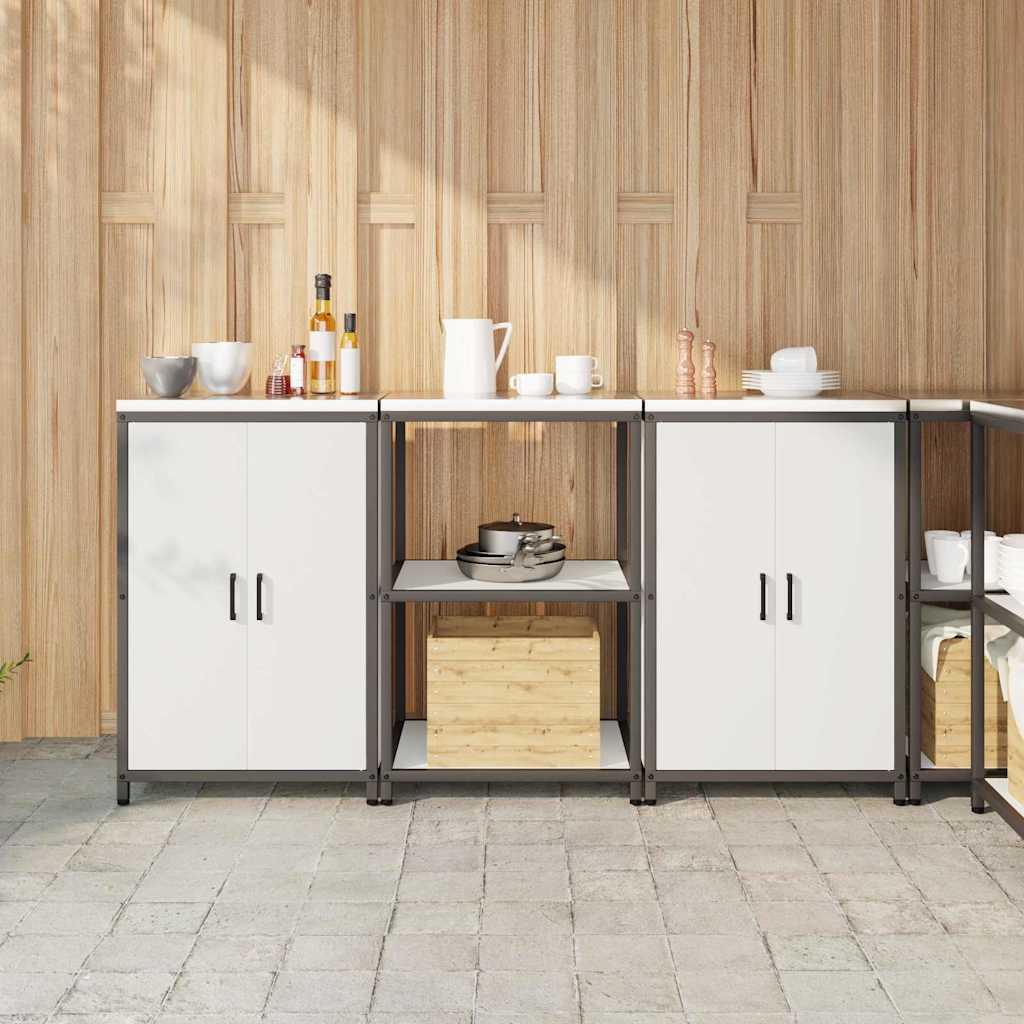 Kitchen storage set 3 pcs White 180 x 50 x 92 cm