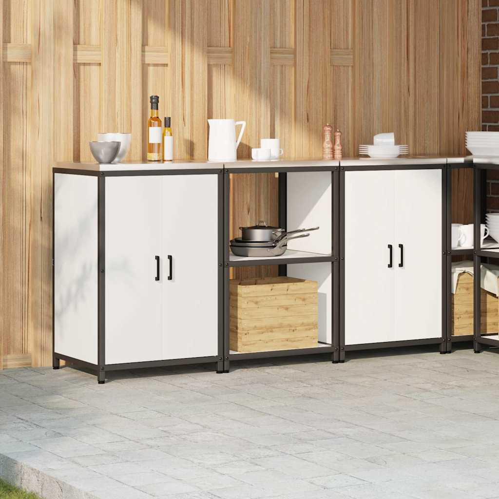 Kitchen storage set 3 pcs White 180 x 50 x 92 cm