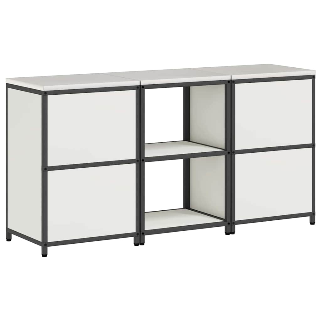 Kitchen storage set 3 pcs White 180 x 50 x 92 cm