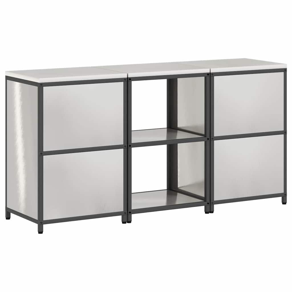Virtuves uzglabāšanas komplekts 3 gab. Sudraba 180 x 50 x 92 cm