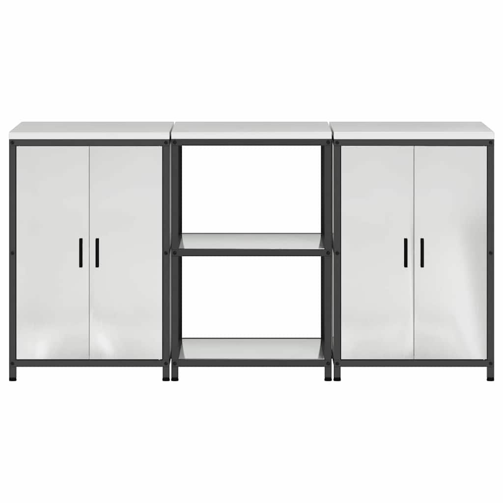 Virtuves uzglabāšanas komplekts 3 gab. Sudraba 180 x 50 x 92 cm