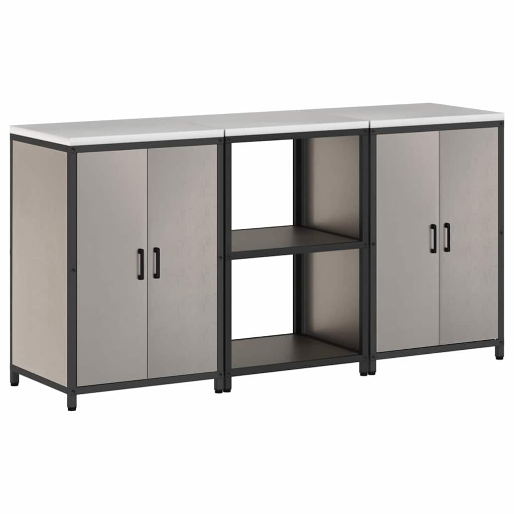Kitchen storage set 3 pcs Rusty 180 x 50 x 92 cm