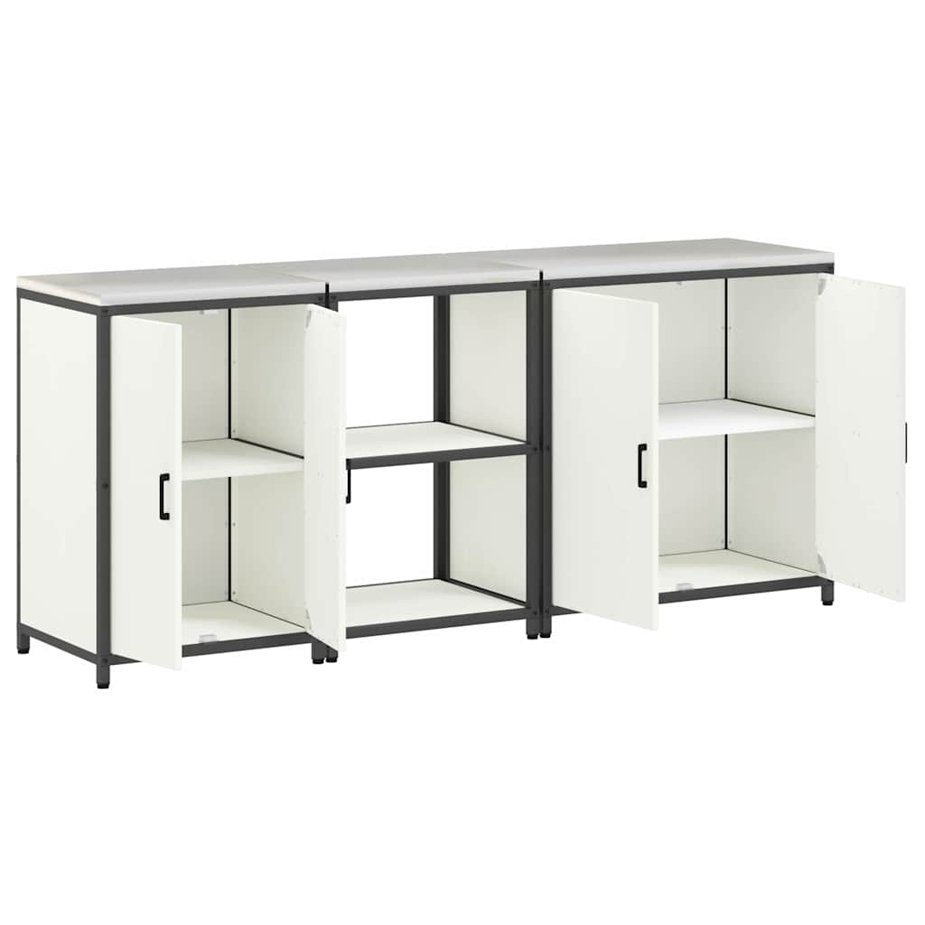 Kitchen storage set 3 pcs White 210 x 50 x 92 cm