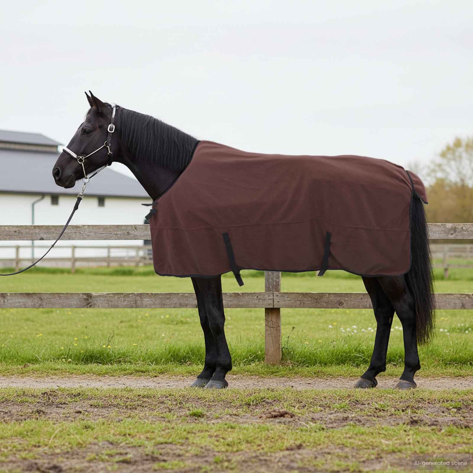 Horse Blanket Full Dark Brown Polyester