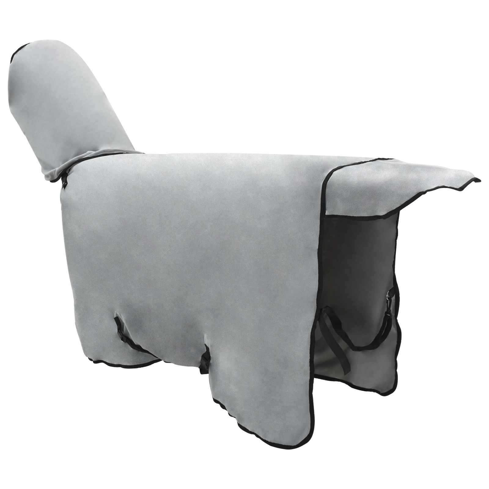 Horse Blanket Light Gray and Pink Polyester