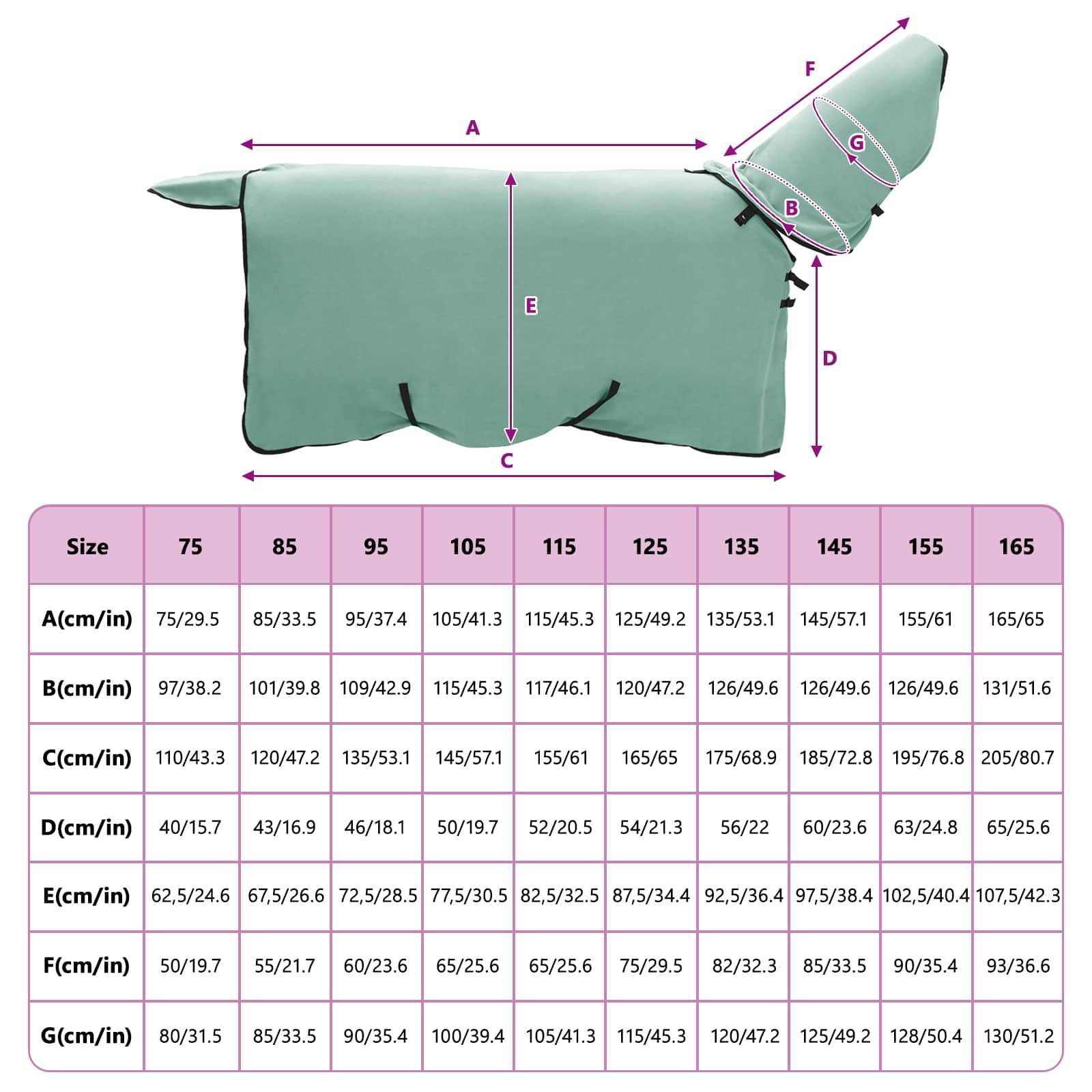 Horse blanket Special green Polyester