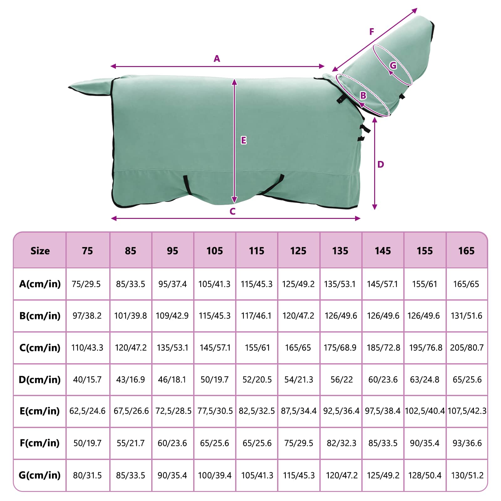 Horse blanket Special green Polyester