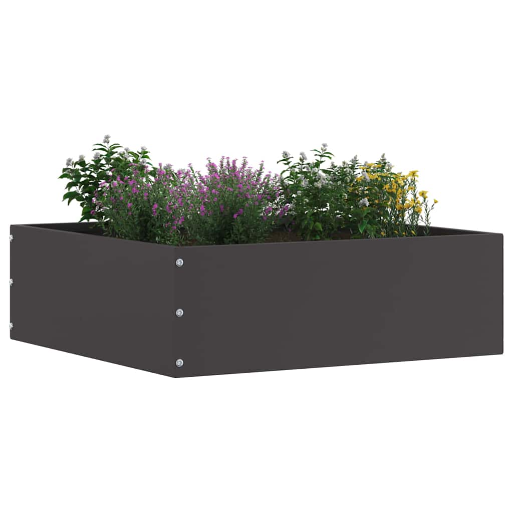 Vejo kraštas 6 pcs Juoda 40 x 40 x 13 cm Plienas