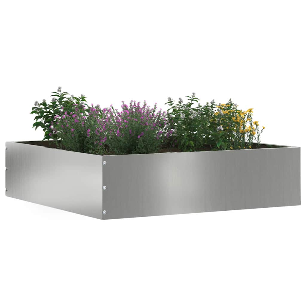 Vejo kraštas 6 pcs Sidabro 50 x 50 x 13 cm Cinkuota plienas