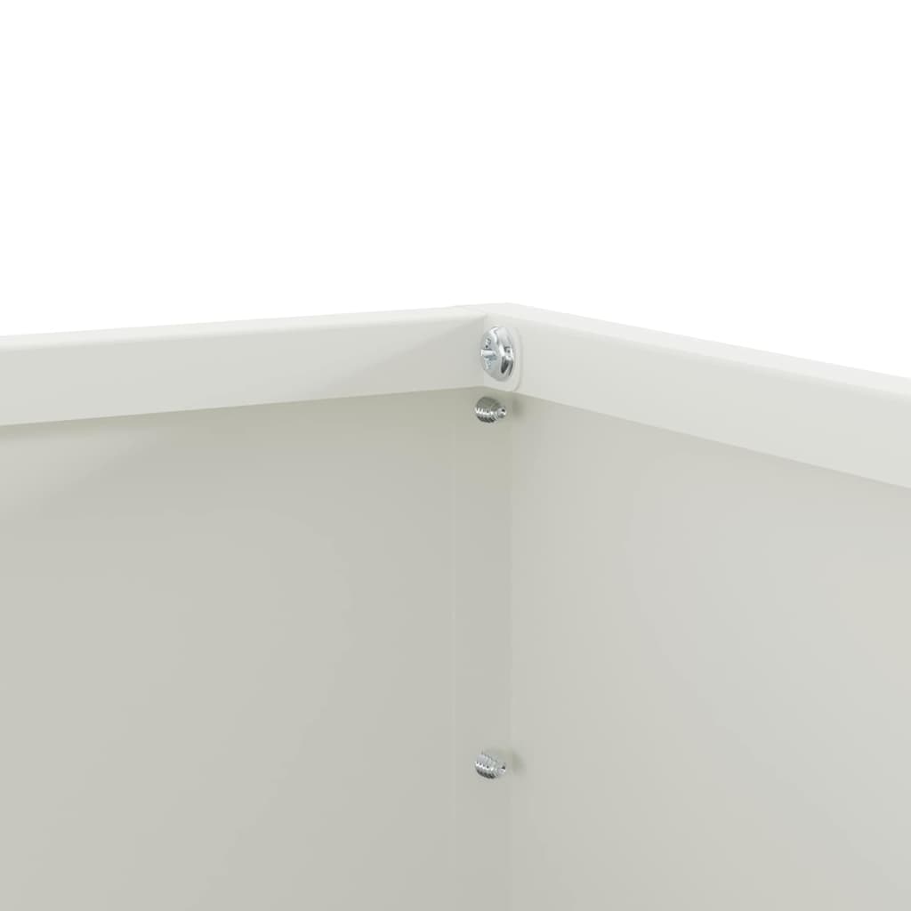 Vēja mala 6 gab. Balta 60 x 60 x 13 cm Tērauds