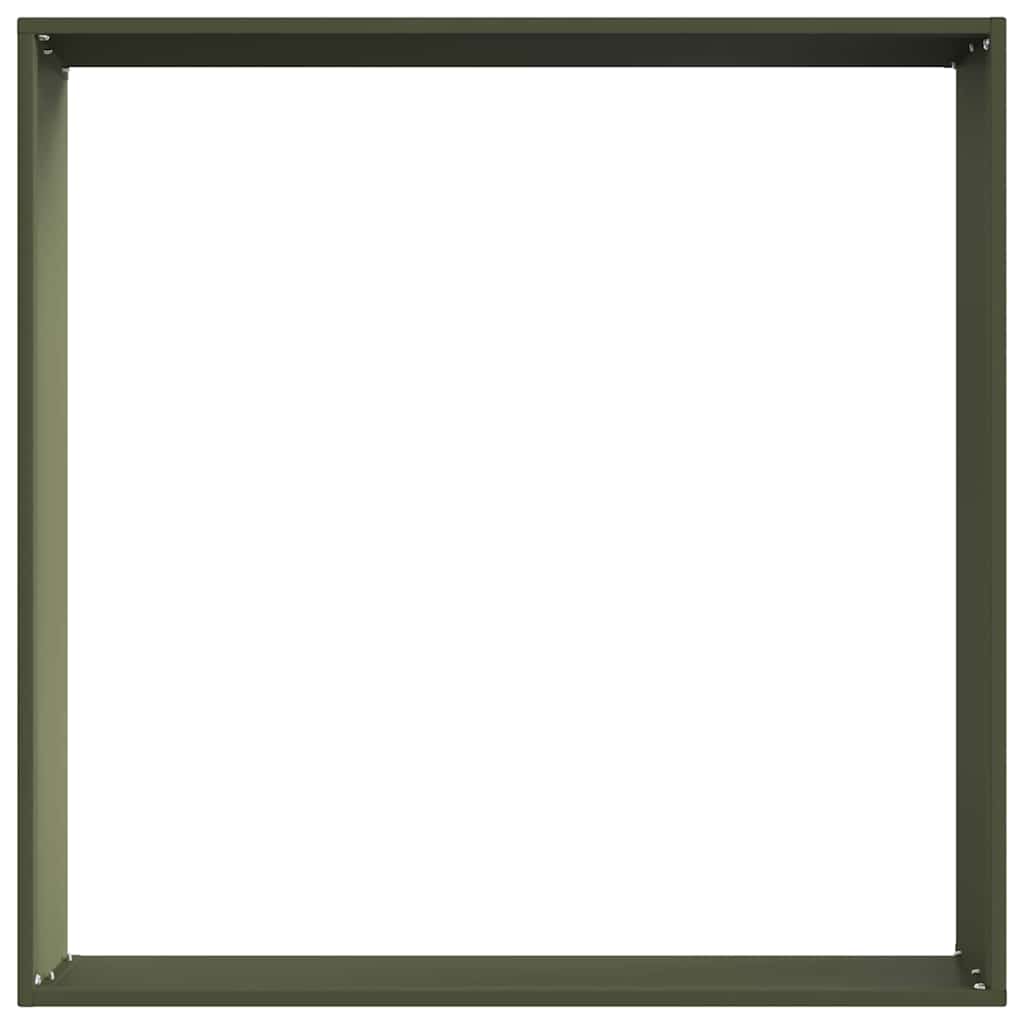Vejo kraštas 6 pcs Alyvuogių žalia 60 x 60 x 13 cm Plienas