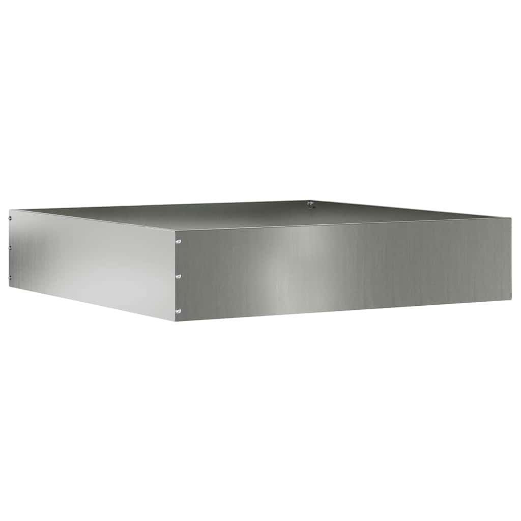Vēja mala Sudrabs 60 x 60 x 13 cm Cinkots tērauds