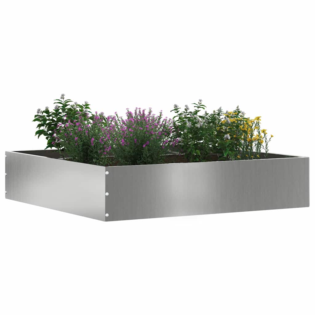 Vēja mala Sudrabs 60 x 60 x 13 cm Cinkots tērauds